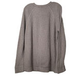 Loft Taupe Textured Crew Neck Sweater Photo 9