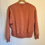 JoyLab Women’s Salmon Pink Cropped Crewneck Bleach Spattered Sweater Size XS Photo 5