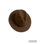 ✨NWOT✨Women Belt Buckle Fedora Hat Classic Wide Brim Floppy Felt Panama Hat✨ Brown Photo 8