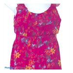 Old Navy  Floral Tiered Maxi Sundress Medium NWT Fuchsia Pink Summer Dress Photo 3