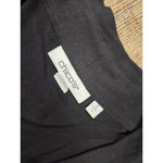 Chico's  Black Blouse Sheer Pleat Flowy Sleeves Tee V Neck Size 2 - Large Shirt Photo 2