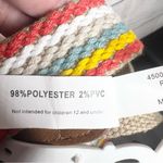 Relic NWT Colorful Woven Belt with Silver O Ring Closure Reversible Neutral Tan Photo 6