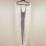 Boohoo NWT Tall Ebony Cross Back Jumpsuit Gray sz 10 Photo 1