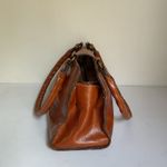 Patricia Nash Genuine Leather Shoulder Satchel Bag Brown Medium Photo 3