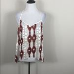 Line and Dot Top Sheer Silk Tribal Racerback Tank Photo 1