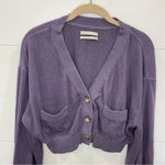 Urban Outfitters Sofia Pocket Cardigan Purple Small Photo 6