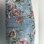 Vintage America Women Floral Boho Cottagecore Skinny Bestie Jeans Sz 8 / 29 Blue Photo 4