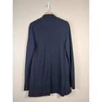 Athleta Pranayama Restore Wrap Cardigan Size S Women's Sweater Blue Preppy Photo 2