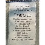 Everlane The Cheeky Jean Button Fly W29 Cropped Ripped Knee Medium Wash Photo 10