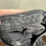 American Eagle  Black Distressed High‎ Rise Mom Straight Jeans Photo 1