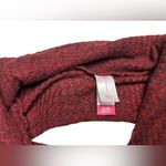 No Boundaries Burgundy Ribbed Knit Open-Back Cowl Neck Sweater with Twisted Front Detail XL Photo 4