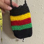 Colorful Crochet Crossbody Bag Black Photo 3