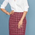 Talbots tweed fringe a-line skirt size 12 Photo 0