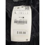 ZARA NWT Shimmery Metallic Silver Black Ruffle Party Mini Dress Size Large Photo 8