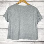 MTV Heather Gray Retro Rainbow Graphic Logo Cropped Tee Size XL Photo 4