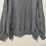American Eagle  This Feels Seriously Huggable Gray Crewneck Sweater size small Photo 4