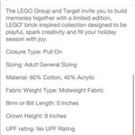 Adult LEGO® Collection x Target Minifigure Patch Beanie Hat Photo 5