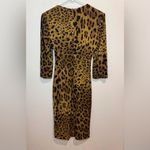 Roberto Cavalli Class Y2K Leopard Jaguar Skin Print Bodycon Midi Dress Size 6 Photo 3