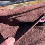 Boutique Vintage Leather Clutch Handbag Purse Brown Photo 5