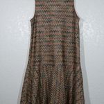 Anthropologie Maeve x  Orange Knit Chevron Dress Size Small Photo 6
