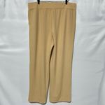 Isaac Mizrahi New Pebble Knit Curved Hem Wide Leg Pants Crisp Khaki Size 1X Photo 6