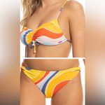 Roxy  NWT Palm Cruz bralette bikini top + side twist hipser bikini bottoms S Photo 1