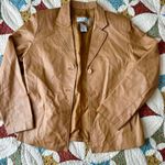 American Vintage Vintage 90s tan100% real leather jacket with a boho vibe Photo 0