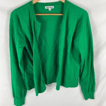 Kathy Ireland  Green Button Up Lightweight Cardigan Size Medium Photo 0