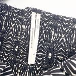 Anthropologie  One Shoulder Ruffle Tank Top Printed Black White Photo 13