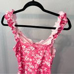 SheIn  Pink Floral Ruffle Sleeveless Bodycon Dress XL (US 12) Photo 9