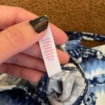 Sweet heart blue and white tribal print tank halter top M Size M Photo 7