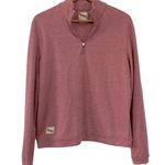 Tracksmith Women’s Downeaster Quarter Zip Running Top, “Beet”, Large Pink Photo 0