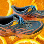 Hoka  Speedgoat 5 Women's Trail Running Shoes Teal Orange Size 8.5 Photo 0