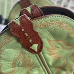 Justin Boots Gypsy Cowgirl Collection mint green brown western boots size 6B Photo 4