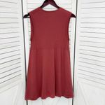 Laura Ashley Split Front Sleeveless Tunic Sweater Rust Red 8 Photo 6