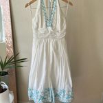 Robbie Bee gorgeous tulle halter embroidered dress Photo 1