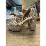 Sam Edelman JULLIAN PLATFORM DRESS SANDAL Silver Metallic Size 6 Photo 1