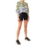 FP Movement Free People Inspire Printed Layer Faded Poppy Black Small NWT Blue Photo 1