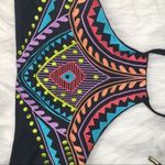 Laundry by Shelli Segal Laundry Colorful Embroidered High Neck Bikini Top Photo 3