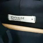 Stateside  x ANTHROPOLOGIE | Navy Blue Fleece Hoodie Drawstring | Size Medium Photo 3