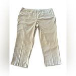 Avenue Studio Women's Beige Dress Pants‎ Size 22P Pleated Front Cuffed Hem Photo 7