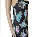 Petra Fashions Vintage 90s Tropical Boho Floral Cowl Neck Lingerie Slip Dress Photo 3
