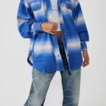 Free People Printed Ruby Jacket / Deep Sea Combo Photo 1