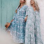 Cotton maxi dress Blue Size XL Photo 3