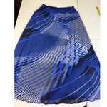Christopher & Banks  Blue Maxi Skirt Abstract‎ Print Elastic Waist Medium Photo 2