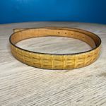 Ammons Boots Authentic Caiman Alligator Belt Tan Camel 1” Buckle Western Rodeo Photo 2