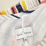 Belle France Tiered Midi Dress White Size L Photo 4