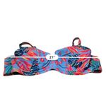 Tabitha Brown x Target Tropical Leopard Multicolor Underwire Bikini Top 24W NEW Blue Photo 6