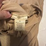 Elegant Tan Women's Dress Long Shirt Beige 4X NYC Cowl Neck Short Sleeve Spring Photo 1