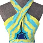 Trina Turk ROCHELLE BLUE LIME GREEN SLEEVELESS DRESS 6 Photo 5